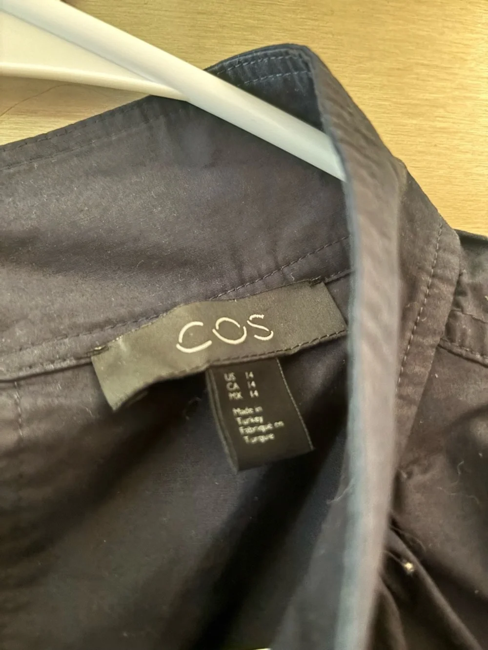 COS Navy High-Neck Maxi Dress - Picture 4 of 4